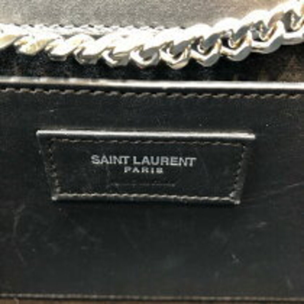 Saint Laurent Classic Silver Kate Chain Black Shoulder Calfskin Bag - Picture 6 of 11